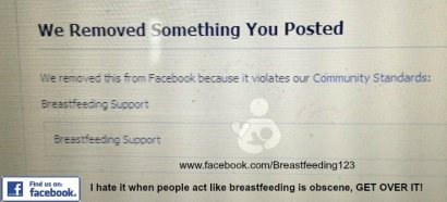 Large breastfeeding support group deleted from Facebook.  (via Paa.la)